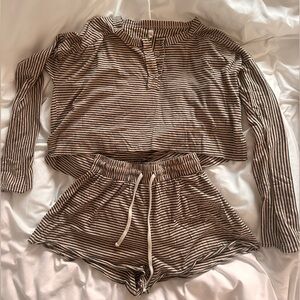 Free People Seeing Stripes Pajama Set